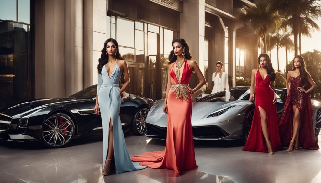 female influencers in high-end escort industry